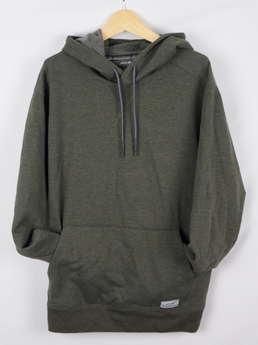 Eddie Bauer Lightweight Pullover Sweatshirt Hoodie with Pocket, Gray, Medium